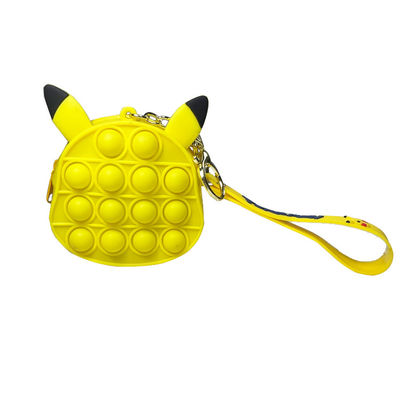 Função da bolsa da moeda do silicone do pioneiro do roedor do zíper de Mini Soft Wallet Kid Gift multi