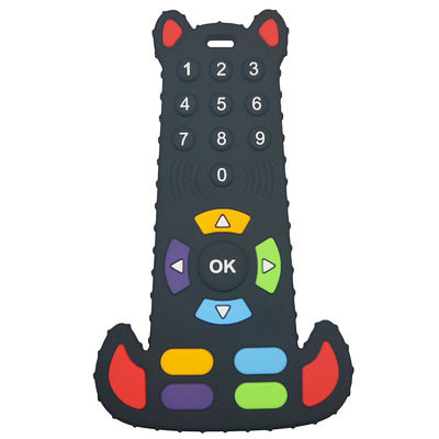 Do bebê livre do silicone de BPA brinquedo macio de controle remoto sair os dentes do produto comestível da forma da tevê de Teether