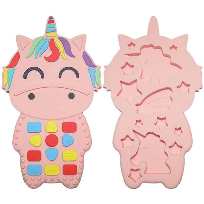 Mastigação feita sob encomenda Toy Silicone Baby Teether For do silicone que sai os dentes o alívio das dores