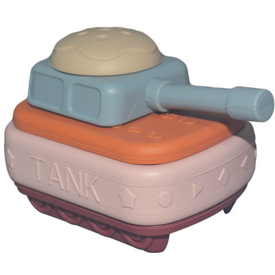 MHC Montessori Educacional Blocos de Construção Conjunto Brinquedos Blocos de empilhamento de silicone colorido