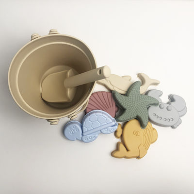 100 brinquedos de areia de praia educacional de silicone
