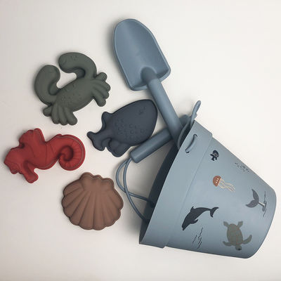 Miniatura de brinquedo de praia de silicone não tóxico para crianças