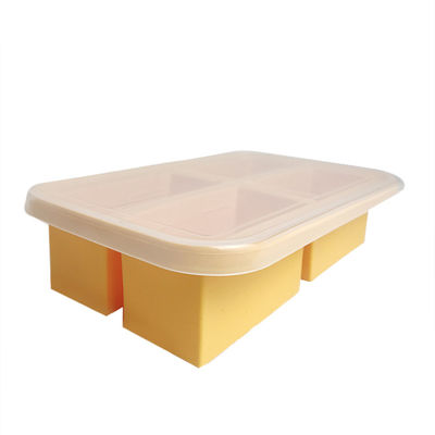 Alimentação de bebés segura e conveniente Caixa de alimentos para bebês de silicone Lavadora de louça segura e livre de BPA