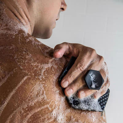 MHC Produtos de Banho para Bebês Preto Esfoliante Massagem do Scalpe Limpeza Facial Limpeza Lavar Banho Corpo Lindo Pincel de Silicona