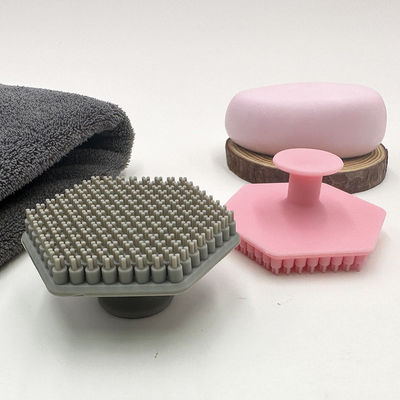 Escovinha de silicone ecológica para limpeza suave e eficaz em forma oval