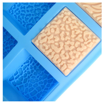 MHC Alta Qualidade Personalizada Grade Alimentar 3d Formulário de Sabão de Silicone Rectangular feito à mão