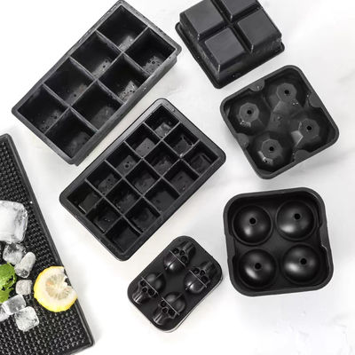 MHC Flexível Silicone Ice Cube Tray para personalização Tamanho de cartão Portavel Ice Ball Maker