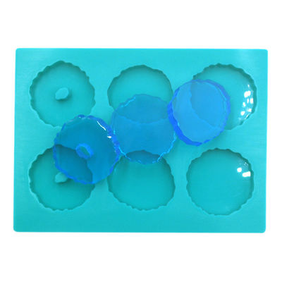 MHC Personalização Tamanho personalizado DIY Manual 6 cavidades Moldes de silicone epoxi Joias