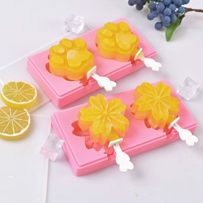 Moldes de sorvete de silicone com cobertura para crianças
