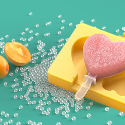 MHC forma de coração gelado molde grande silicone com paus gelado para crianças crianças pequenas