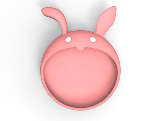 MHC Pink Rabbit Dispensador de placas de silicone para alimentação de bebés 100% de qualidade alimentar