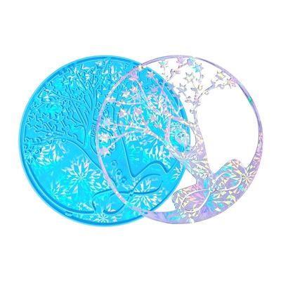 MHC Holográfico Diy Resin Moldes Muralheiras Deco, luxo silicone Art Resin Moldes