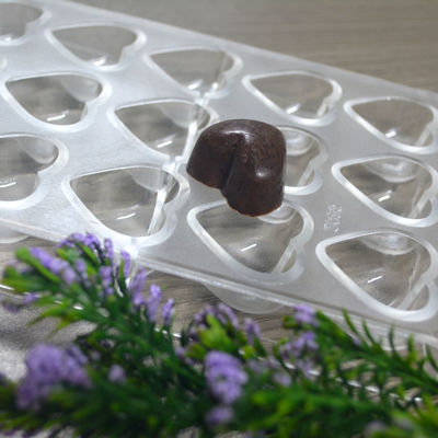 Custom 100% Alimento silicone molde de chocolate FDA aprovado com boa resistência ao calor