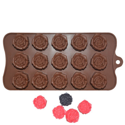 Taça de molde de chocolate de silicone flexível para chocolates caseiros