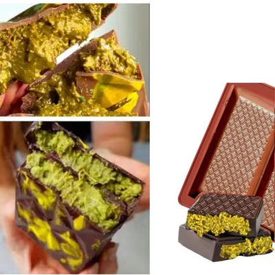 MHC Molde de Chocolate de Natal Para Bar Geométrico Grande Profundo Novo Molde em Forma de Silício Molde de Chocolate Dubai