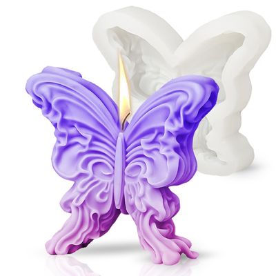 MHC Large Butterfly Candle Molds Aniversário 3D Unique Candle Silicone Molds Manufacturer